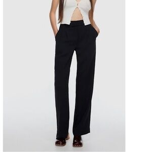 Kate Hill 100% Leather Suede High Rise Pants